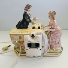 Vtg Lenwile Ardalt Porcelain Lady Playing Piano #7022 MUSICAL RADIO Flaw Rare picture
