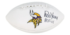 Ron Yary Signed Vikings Logo Football Inscribed 