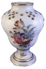 Antique 19thC Schlaggenwald Floral Porcelain Vase Porzellan Blumenvase German picture