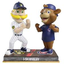 Bernie Brewer and Clark Milwaukee Brewers & Chicago Cubs Rivalry Bobblehead MLB picture