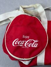 Vintage 1988 Advertising Hardees Coca Cola Promo Red Duffle Roll Bag Packable picture
