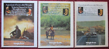 Lot of 3 Different WRANGLER Cowboy BOOTS Print Ads ~ Western Traveler Horse Jeep picture