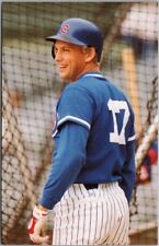 1990 MARK GRACE Chicago Cubs Baseball Postcard Barry Colla Photography Card #5 picture