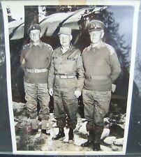 Two 1954 US Army Original Korean War Photos Brig Gen Mason Lucas & Troop Review picture