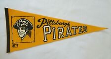 Vintage MLB Pittsburgh Pirates Pennsylvania Skull & Crossbones Pennant Flag  picture