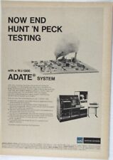 Vintage 1974 Watkins Johnson ADATE 1300 Computer Print Ad picture