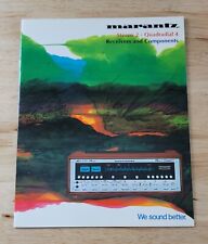 Vintage 1970s MARANTZ STEREO 2 & QUADRADIAL 4 RECEIVERS & COMPONENTS BROCHURE picture