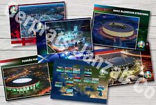 12 POSTCARDS - EURO 2020 STADIUM FOOTBALL England Germany Italy Spain picture