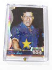 2008 Donruss fabric/signed card 16/50 JERRY LEWIS AUTOGRAPH CARD picture