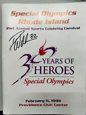 1999 Special Olympics RI Book w/15 Autographs Tony Atlas WWE / Joe Morgan ECT picture
