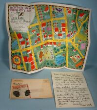 1935 Amos n Andy Weber City Map Pepsodent Mail Premium with Envelope & Letter picture