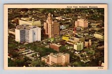 Rochester MN-Minnesota, Aerial Of Town Area, Antique, Vintage c1955 Postcard picture