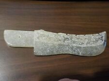 found stoneware granite ware knife blade with strange writing on blade 8.5 
