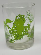 Pair Of Vtg Taste Setter Rocks Glass Whiskey Old Fashioned Frogs Palms 12oz picture