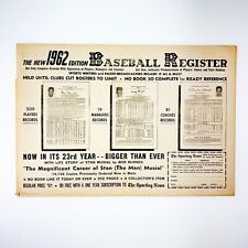 Stan Musial Casey Stengel Frank Crosetti 1962 Baseball Register Advertisement picture