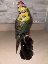 Vintage Chinese Cloisonné Bird - Parakeet 12