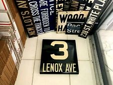 1961 NYC NY SUBWAY ROLL SIGN #3 LINE LENOX AVENUE HARLEM CENTRAL PARK MANHATTAN picture