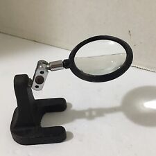 Vintage ATCO Articulated Desktop MAGNIFYING Glass Cast Iron Base US Made READ picture