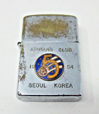 FIFTH AIR FORCE 1954 Cigarette Lighter old vintage 5th AF military KOREA RARE picture