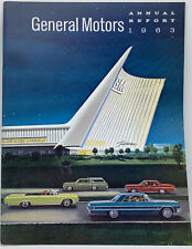 Vintage Annual Report GM Annual Report Motor Company Automotive Car Book 1963 picture