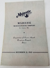 Majestic Manufacturing Oven Ranges 1943 Service Awards Program St. Louis picture