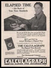1921 Calculagraph Elapsed Time Recorder New York City Photo Vintage Print Ad picture