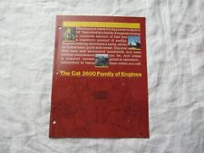 Caterpillar CAT 3600 3606 3608 3616 3612  engine brochure picture