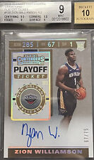 2019 Zion Williamson Panini Contenders #108 Playoff Ticket /75 ROOKIE AUTO MINT picture