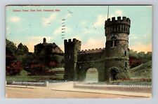 Cincinnati OH-Ohio, Elsinore Tower, Eden Park, Exterior, Vintage Postcard picture