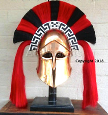 Medieval collectible Corinthian Vintage Replica Cosplay Helmet Red & Black Plume picture
