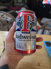 Texas Rangers MLB baseball  Empty Beer Can Budweiser picture