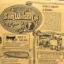 1970s Sam Wilson's Restaurant Lunch Menu Kansas City St Louis Overland Park picture