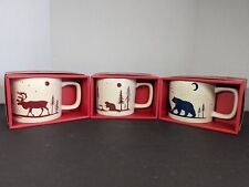 Tim Hortons Holiday/Christmas 2019 Coffee  Mug Set Moose Bear Beaver NEW In Box picture