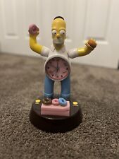 Homer Simpson Vintage Animated Alarm Clock -RARE- King America 2004 picture
