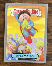SUPER MANNY 23a Garbage Pail Kids 2012 Brand New Series 1 Silver Superman GPK picture