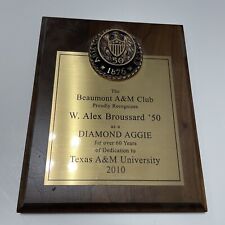 Beaumont A&M club plaque Diamond Aggie 2010 Texas A&M picture