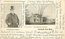 Vintage Postcard David Harum of Homer Home and Portrait Cortland NY picture