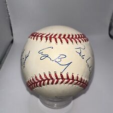 President George HW Bush, Barbara Bush, Dan Quayle + Signed Rawlings Baseball B5 picture