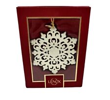 Lenox 2023 Snow Fantasies Snowflake Christmas Holiday Hanging Ornament In Box picture