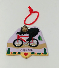 Mtn Biking Bear Rubber Ornament Peggy Kupper Angel Fire   picture