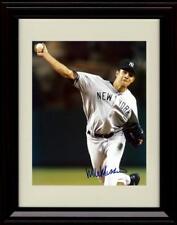 Framed 8x10 Mike Mussina - Mid Pitch - New York Yankees Autograph Replica Print picture