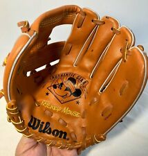 Wilson Disney Store Kids Baseball Glove Child Size Mickey Mouse Authentic Gear picture