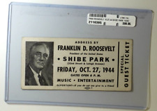President Franklin D. Roosevelt 10/27/1944 Shibe Park Special Guest Ticket picture