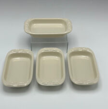 4 Longaberger Collectors Club Mini Miniature Baking Dishes Hall China picture