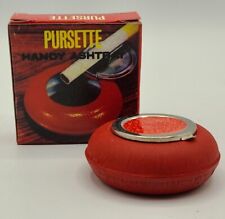 VINTAGE Pursette Handy Ashtray, RED ~ New Old Stock, Made in HONG KONG picture