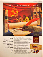 1962 Compton's Pictured Encyclopedia Print Ad Russian Flag Jeweled Crown picture