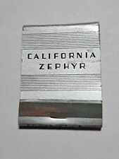 Vtg California zephyr train matchbook empty  picture