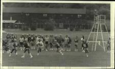 1985 Press Photo Syracuse University football's first practice of the season picture
