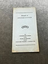 VTG Masonic Manual of Missouri (1954) Pocket Manual 1950s| Manual Of Instruction picture