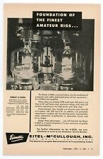CQ Ham Radio Mag. Ad FOUNDATION OF THE FINEST AMATEUR RIGS EIMAC 3-250A (9/56) picture